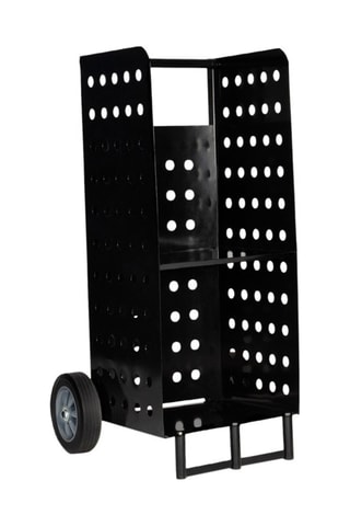 Porte-bûches à roulettes - Noir