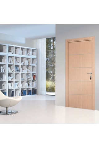 Bloc-porte d'intérieur Seymour - Imitation chêne clair - 93 x 204 cm