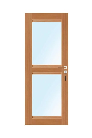 Bloc-porte d'intérieur Classic avec vitrage - Imitation chêne nature - 83 x 204 cm