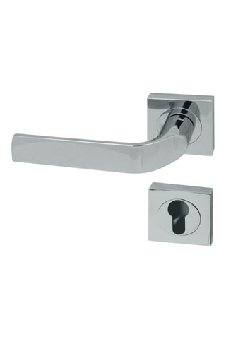 Poignée à cylindre Rome - Finition chromé brillant - Pour porte de 30 à 50 mm