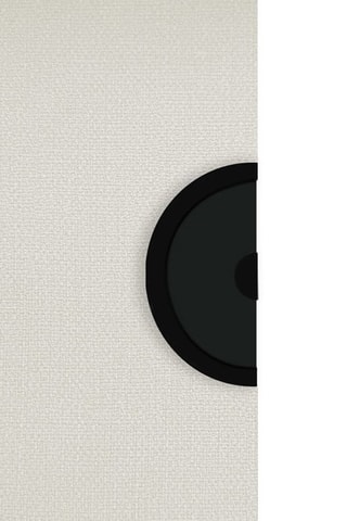 Poignée demi-lune pour porte coulissante Design - Noir mat - Pour porte de 40 mm