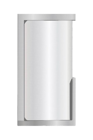 Poignée rectangulaire pour porte coulissante Design - Chromé brillant - Pour porte de 40 mm