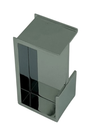 Poignée rectangulaire pour porte coulissante Design - Chromé brillant - Pour porte de 40 mm