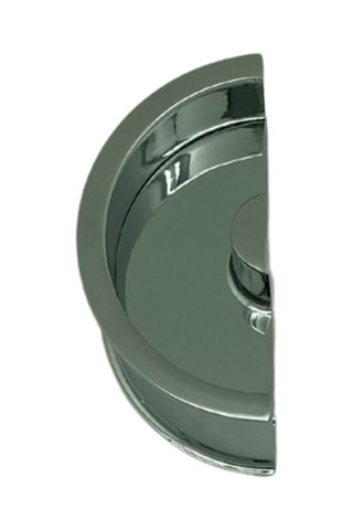 Poignée demi-lune pour porte coulissante Design - Chromé brillant - Pour porte de 40 mm