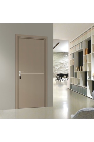 Bloc-porte d'intérieur Riva - Imitation cuir lichen - 93 x 204 cm