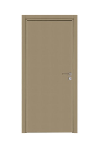 Bloc-porte d'intérieur Miro - Imitation cuir lichen - 63 x 204 cm