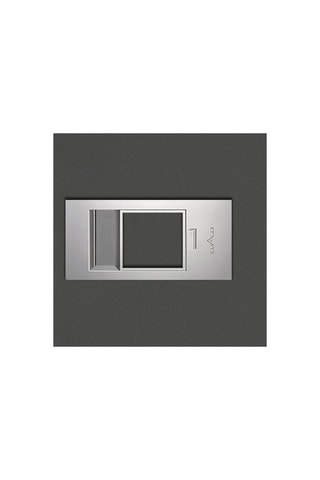 Bloc-porte d'intérieur Miro avec poignée Exclusive - Imitation cuir basalt et gris - 73 x 204 cm