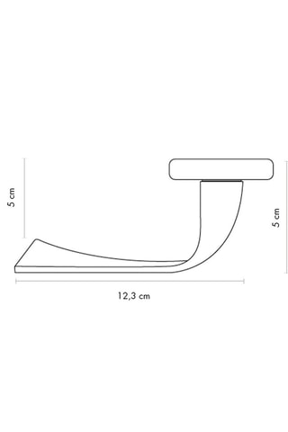 Poignée à condamnation Trieste - Finition satin nickel - Pour porte de 30 à 50 mm