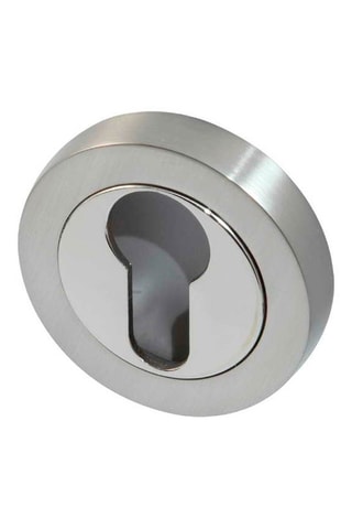 Poignée à cylindre Ancône - Finition chromé et satin nickel - Pour porte de 30 à 50 mm