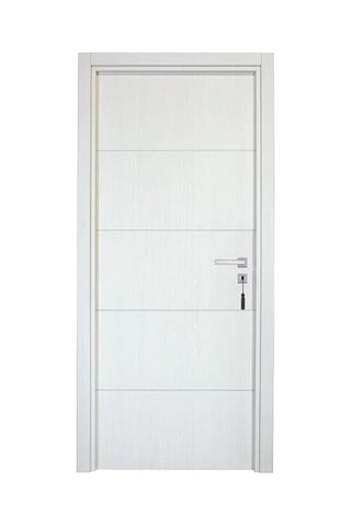 Bloc-porte d'intérieur Seymour - Imitation chêne blanc - 73 x 204 cm