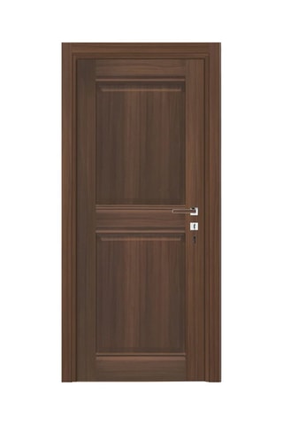 Bloc-porte d'intérieur 2 panneaux Classic - Imitation chêne noyer - 83 x 204 cm