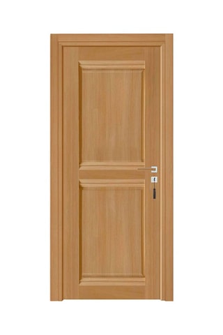Bloc-porte d'intérieur 2 panneaux Classic - Imitation chêne naturel - 73 x 204 cm