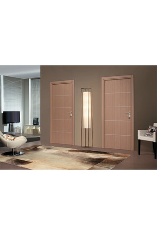 Bloc-porte d'intérieur Seymour - Imitation chêne gris - 73 x 204 cm