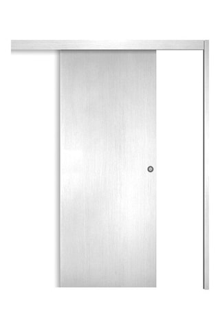 Porte coulissante en applique Miro - Imitation chêne blanc - 73 x 204 cm