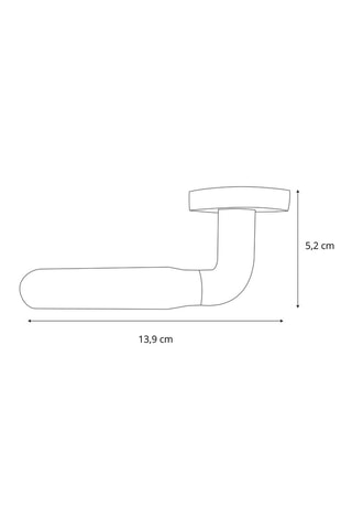 2 poignées de porte à clé Matilda - 13,9 x 5,2 cm - aspect or et blanc