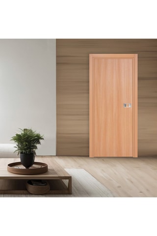 Bloc-porte d'intérieur Miro avec poignée Exclusive - Imitation chêne naturel et gris - 63 x 204 cm