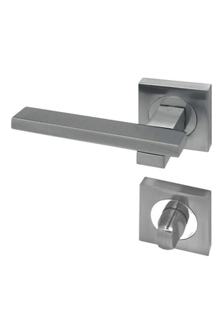 Poignée à condamnation Capri - Finition satin nickel - Porte de 30 à 50 mm