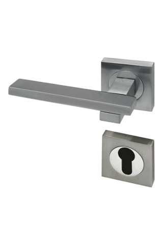 Poignée à cylindre Capri - Finition satin nickel - Porte de 30 à 50 mm