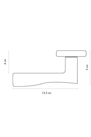 Poignée à cylindre Livourne - Finition chromé - Porte de 30 à 50 mm