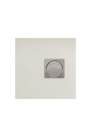 Poignée cuvette encastrée carrée - Chrome mat - Toutes portes coulissantes