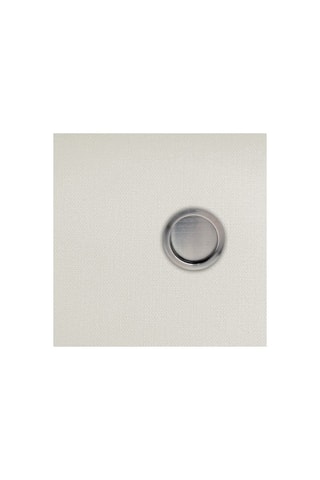 Poignée cuvette encastrée ronde - Chrome mat - Toutes portes coulissantes