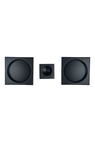 Poignée cuvette encastrée carrée avec tire-doigt - Noir - Toutes portes coulissantes