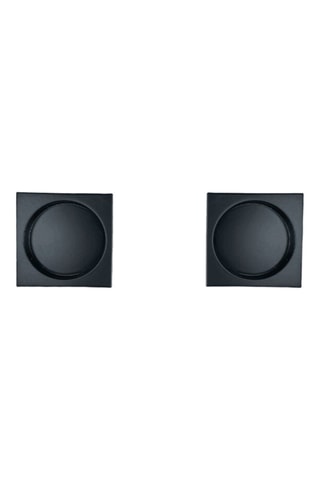 Poignée cuvette encastrée carrée - Noir - Toutes portes coulissantes