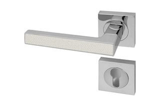 Poignée à cylindre Premium - Imitation textile Perle - Porte de 30 à 50 mm