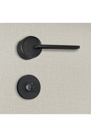 2 poignées à condamnation Alma - Noir mat -  Porte de 30 à 50 mm