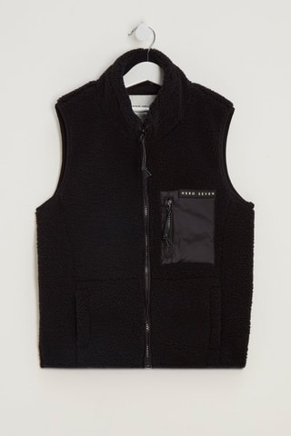 Mouwloos Fleecevest - Zwart
