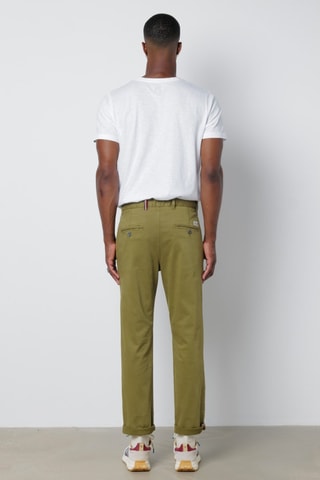 Pantaloni chino - Verde oliva