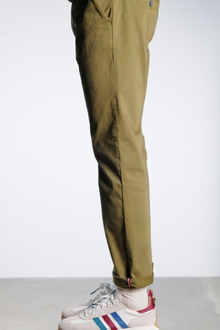 Pantaloni chino - Verde oliva