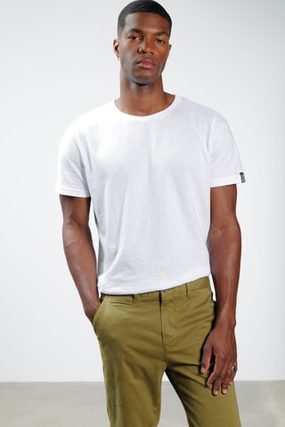 Pantaloni chino - Verde oliva