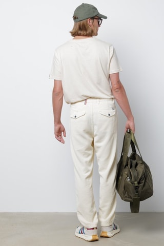 Pantaloni in velluto - Ecrù