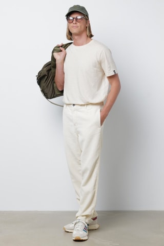 Pantaloni in velluto - Ecrù