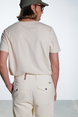 Pantaloni in velluto - Ecrù