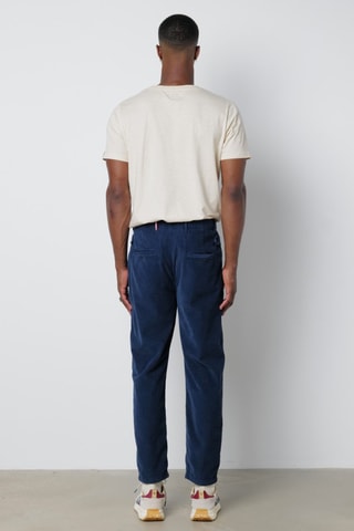Pantaloni chino in velluto - Navy