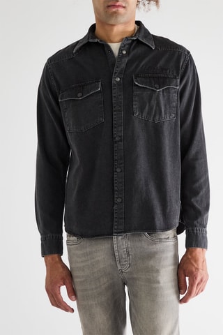 Sovracamicia in jeans - Antracite