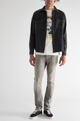 Sovracamicia in jeans - Antracite