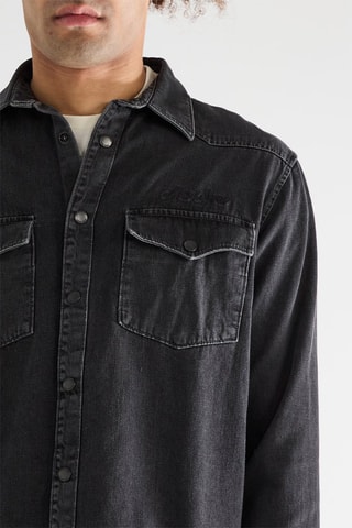 Sovracamicia in jeans - Antracite