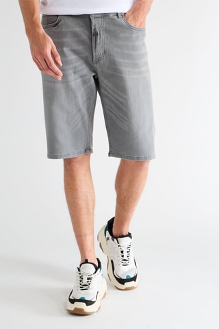 Spijkershort - Grijs