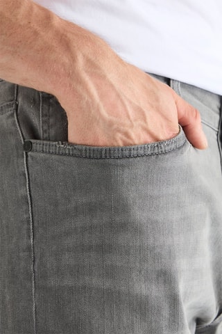 Bermuda in jeans - Grigio scuro