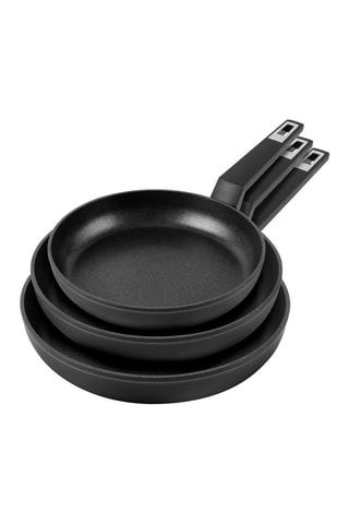 3 Koekenpannen 18 x 4 cm / 22 x 4,4 cm / 26 x 4,8 cm