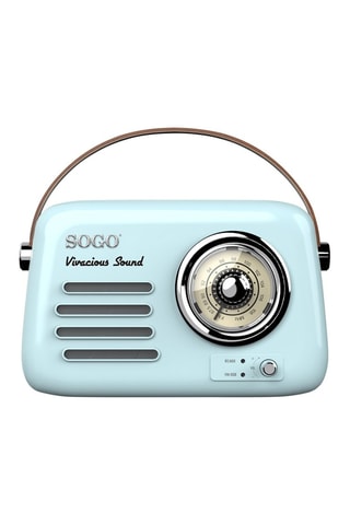 Oplaadbare Retro Radio - Blauw