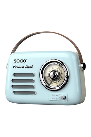 Oplaadbare Retro Radio - Blauw