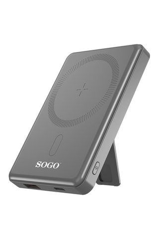 Magnetische Draadloze Powerbank - 5000 mAh - Grijs