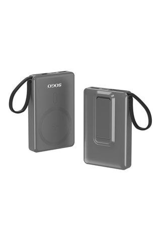 Magnetische Draadloze Powerbank - 10000 mAh - Grijs