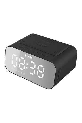 Oplaadbare Wekker en Oplader - 5 W - Zwart