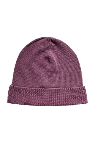 Bonnet en laine et cachemire - Violet