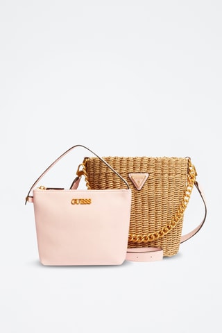 Sac seau - Beige et pêche